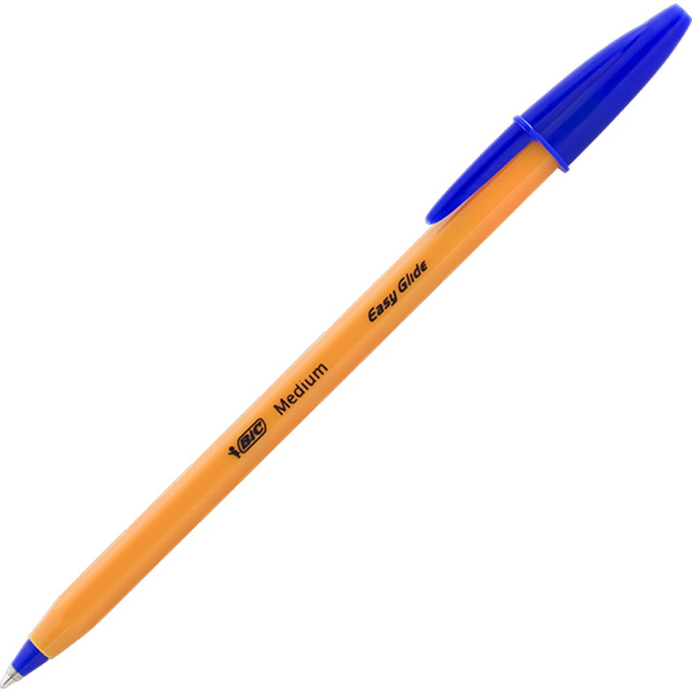 Amazon | BIC 油性ボールペン オレンジ 1.0 E-ORMJ20EGBLU 青 | 油性