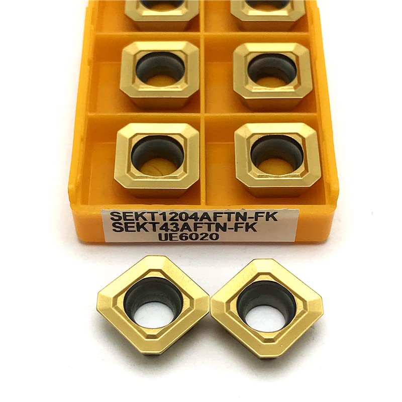 SEKT1204AFTN VP15TF SEKT1204AFTN UE6020 Carbide Inserts Lathe Tools Milling Tool Sekt 1204 Milling Insert CNC Turning Tool(SEKT1204 VP15TF)