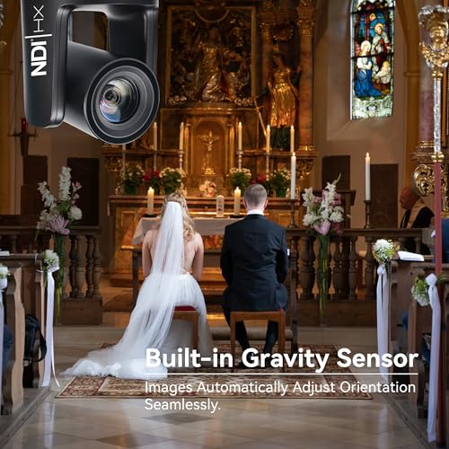 Image of TONGVEO NDI PTZ Camera with AI Auto-Tracking: 20X Optical Zoom HDMI SDI USB PoE IP 1080P 60fps Video Camera for Live Streaming Conference Room Webcam for Church Worship, OBS