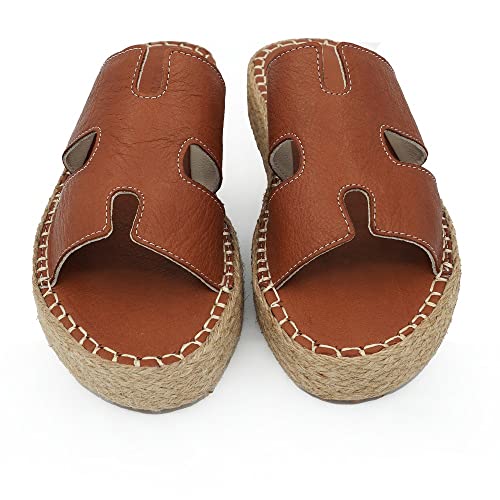 Sandales compensées Bonateks Femme Bronze 39 EU pour un style estival élégant