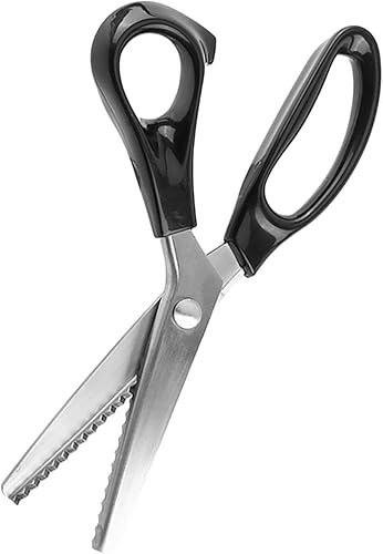 Miniatura 8 de Pinking Shear Tela de acero inoxidable Tijeras redondastriangulares Herramienta de costura a sastre (0.197 in)