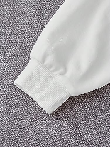 COZYEASE Girls' 2 Piece Outfits Drop Shoulder Long Sleeve Crop Top Pullover and Graphic Cami Bodycon Dress4