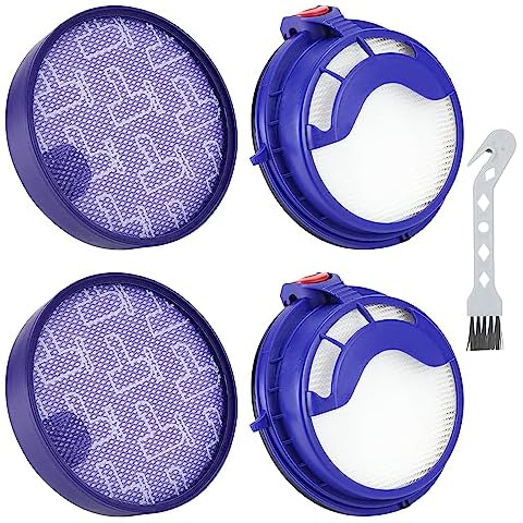 UYGHHK DC25 Filter Replacement for Dyson DC25 Ball Vacuum Cleaner, Pre Filter Part #919171-02, Post HEPA Filter, Part #916188-06 (2 Set) Cover