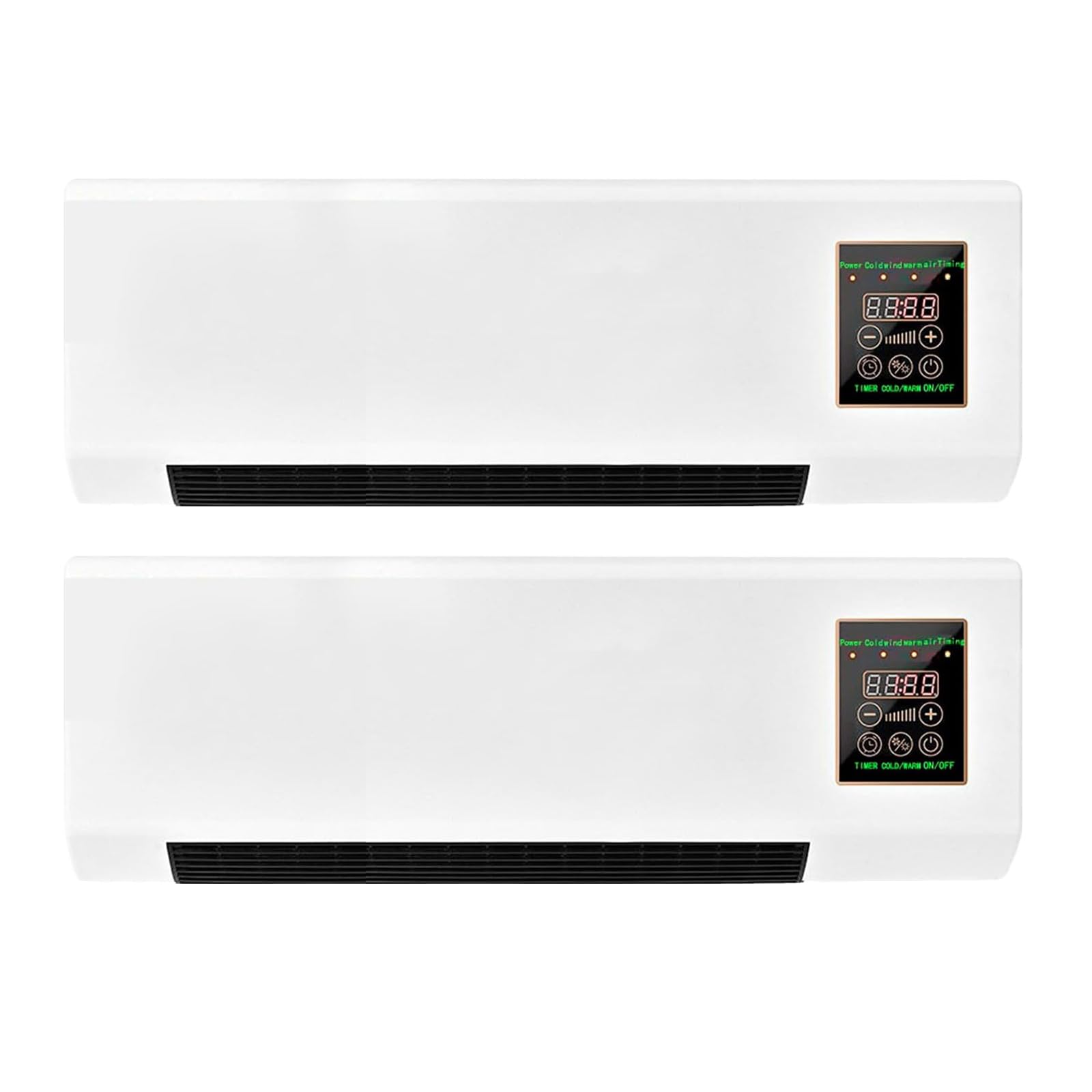Climafy Portable Ductless Air Conditioner, Wall Mounted Split Max Air Conditioner, Mini Split Ac/Heating System Super Quiet Fast Cooling/Heating for Bedroom Living Room A 2PCS