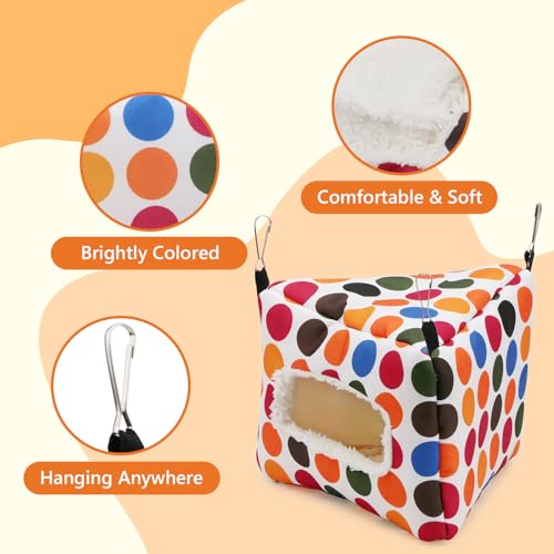 Image of Litewoo Bird Bed Nest House Hanging Winter Warm Parrot Hammock for Parakeet