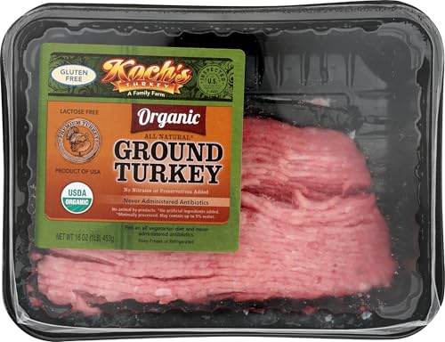 Kochs Turkey Farm, Turkey Ground Tray Pack Organic Step 1, 16 Ounce