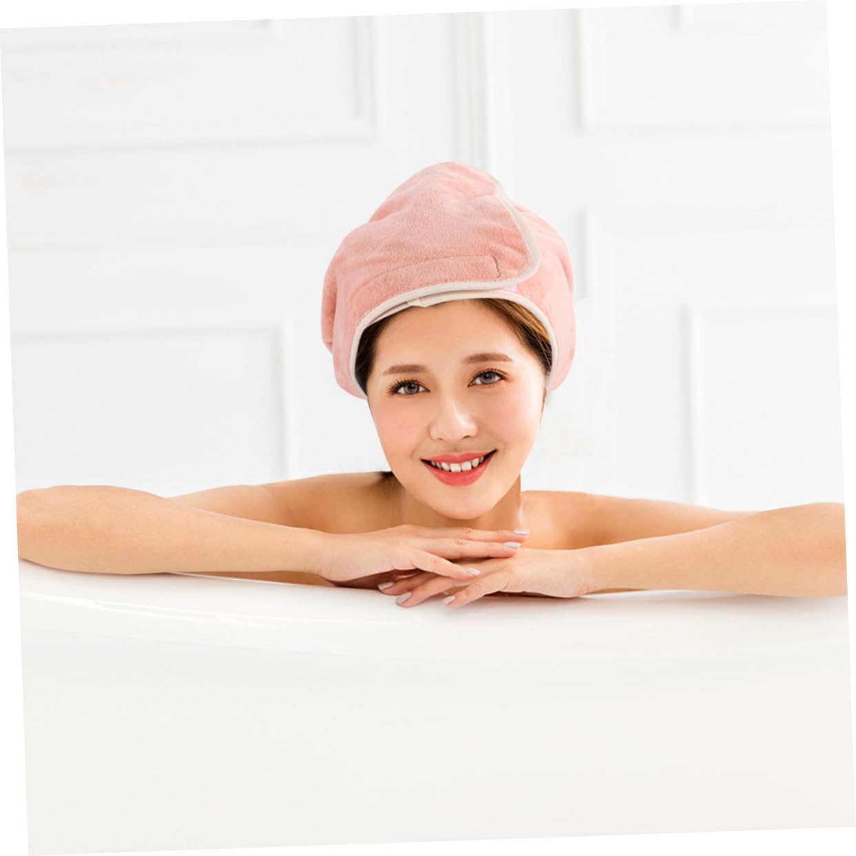 2 Sätze Haartücher Ultraweiche Mikrofaser Schnelltrocknend für Schönheitssalons und Zuhause für Haartrocknung und Make Up Kopf und Brusttuch Orangefarben