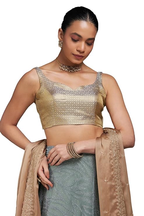 soch Women's Tussar Sleeveless Blouse-picture-30