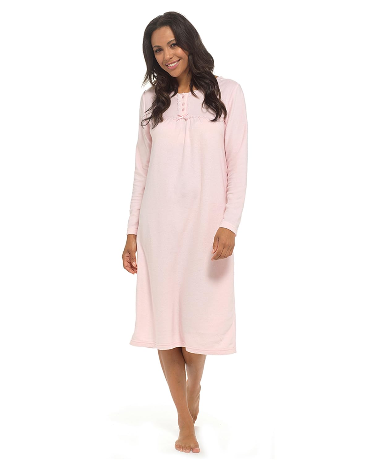Undercover Ladies Polar Fleece Nightie LN416 Pink 22-24