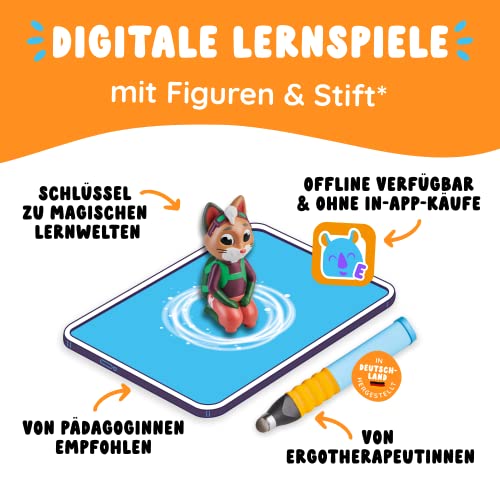 Edurino Starterset Juki Kreativität & Malen ab 4 Jahren inkl. Eingabestift | Innovatives & digitales Lernspiel | Farbenlehre & Malexperimente