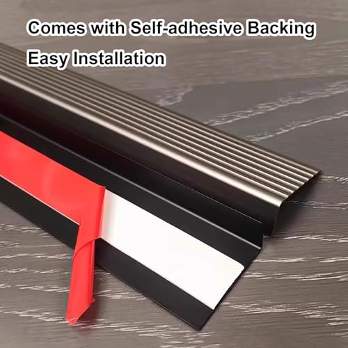 Borde de aluminio para escalera impermeable con acabado metálico de alta resistencia 7