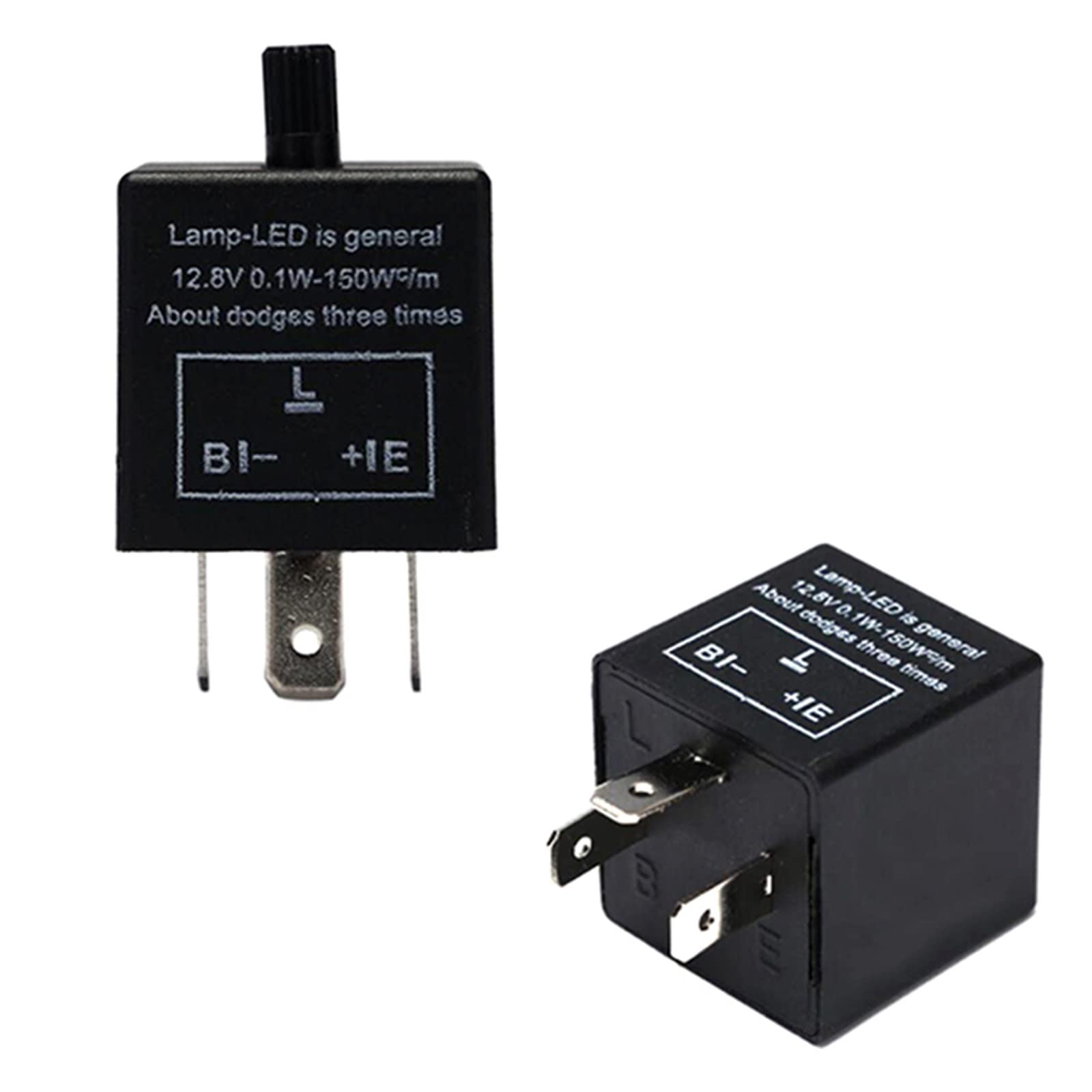 Lampa błyskowa LED 12V regulowana częstotliwość CF14 3 piny regulowany przekaźnik kierunkowskazu kierunkowskaz do samochodu Miga Światło(12V)