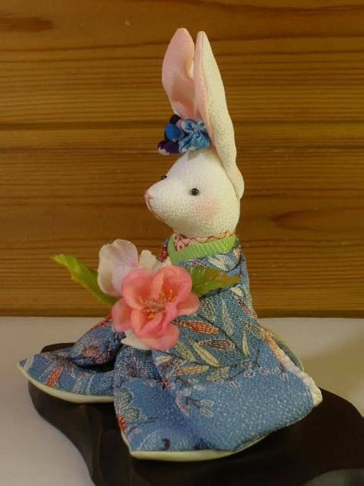 創作手作り人形　兎　うさぎ　古布 楽天市場】【創作人形卯】うさぎ 兎 作家一点物 オリジナル 綿