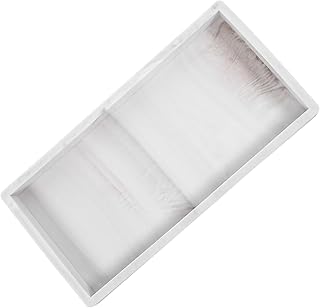 INOOMP Bathroom Vanity Tray Silicone Organizer with Marble Pattern, Non-Slip Drainage Cosmetic and Jewelry Storage Tray for Sink and Countertop Use