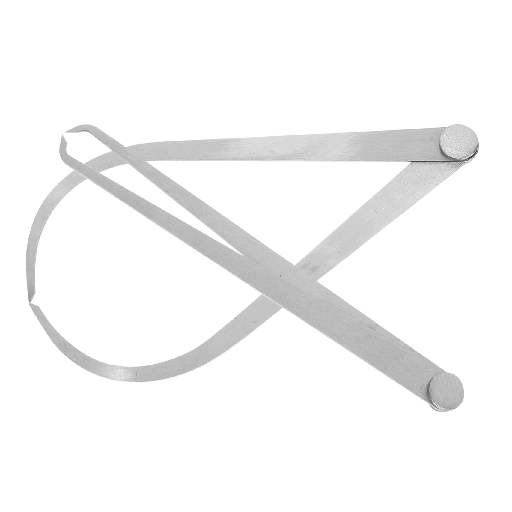 SOLUSTRE 2pcs Inside Outside Calipers Stainless Steel Firm Joint Measuring Calipers Tools for Industrial Accurate Measurements Supplies