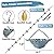 Tfro & Cile Rain Chain Gutter Downspout Colorful Catcher Outside Water Diverter Decorative Garden Rain Cups Chime Home Decor - 8 1/2 Ft Length