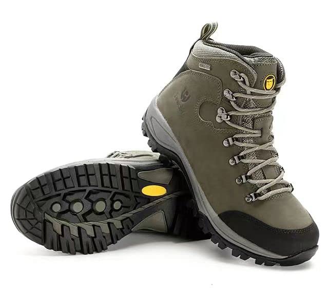 LUMPARLAND hiwalk Men's Waterproof Hiking Boots Breathable Lightweight Trekking Working Shoes