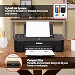 Canon TS202 Inkjet Photo Printer, Black (USB Required, not Included) - Image 4