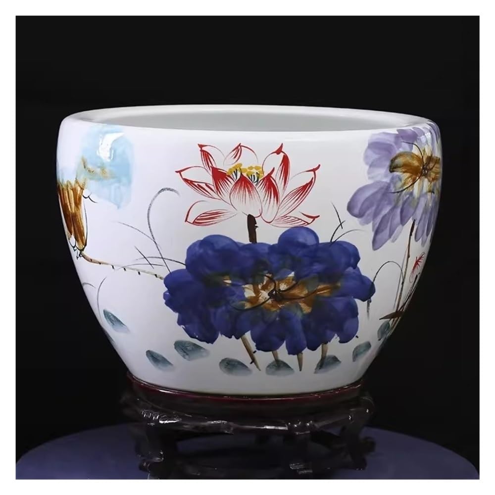 Aquarium Keramik-Aquarium, weiß, Wohnzimmer, Feng Shui(40cm)