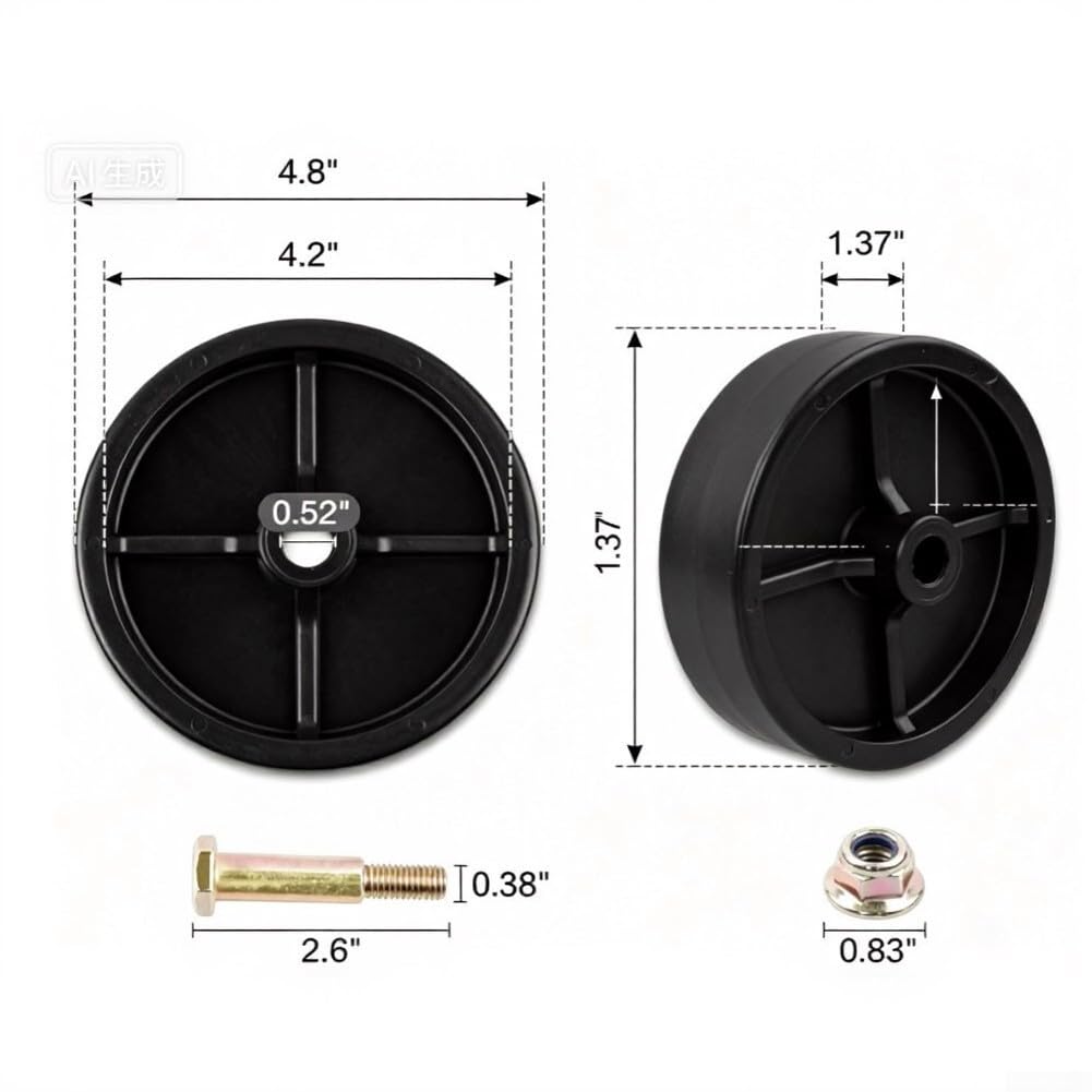 Juego para ruedas Deck ABS 734-0973 y 734-04155 Duraderas Juego