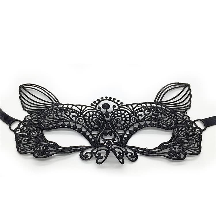 RONGYEDE -Hworks Lace Foxy Cosplay Mask Halloween Cosplay Props Party Plastic Half Face Cosplay Mask