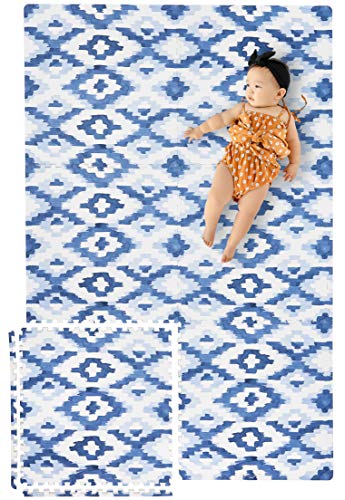 Yay Mats Stylish Extra Large Baby Play Mat. Soft, Thick, Non-Toxic Foam Covers