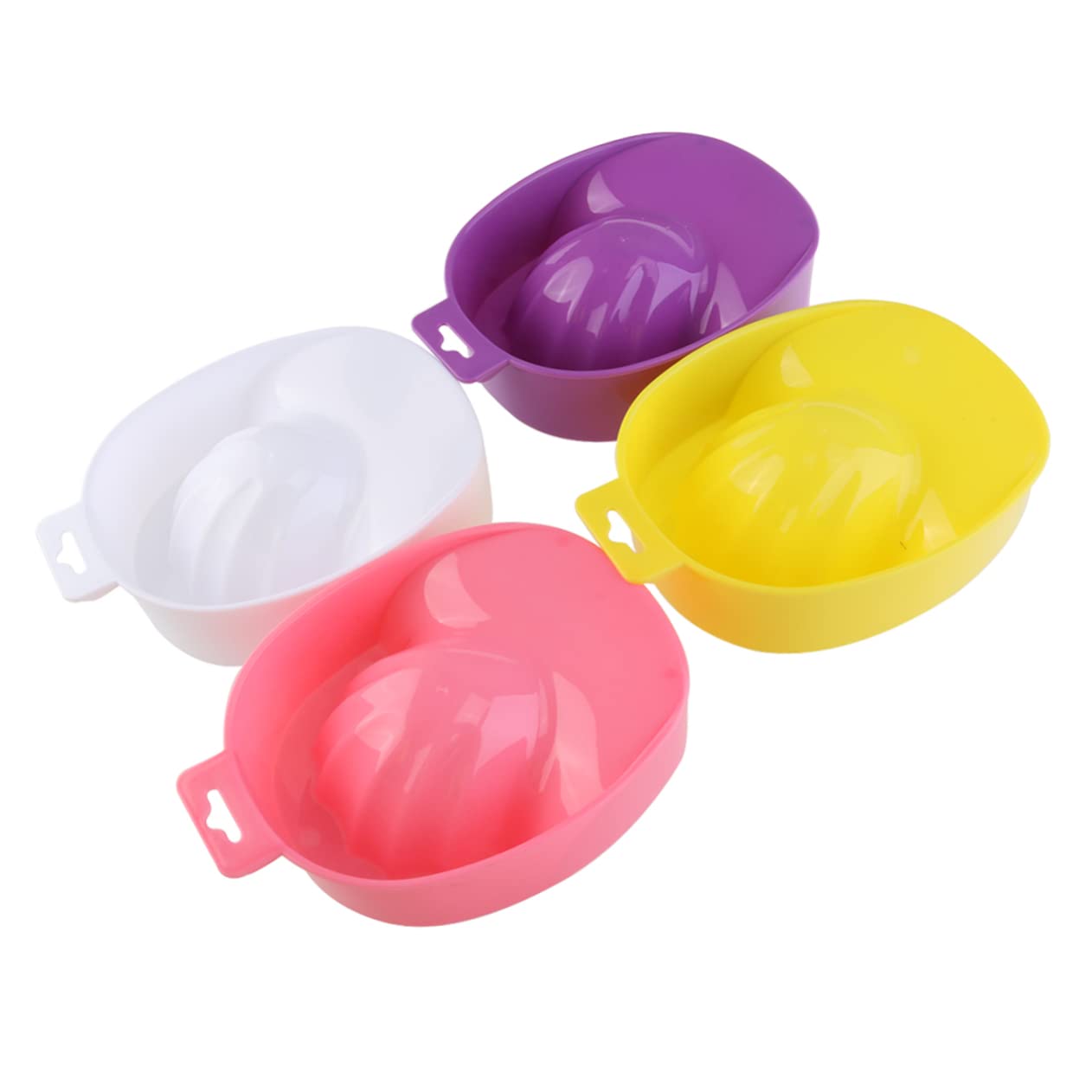 SOESFOUFU Professional Nail Soaking Bowl Hand Soaking Tray Remover for Gel Nails Random Color