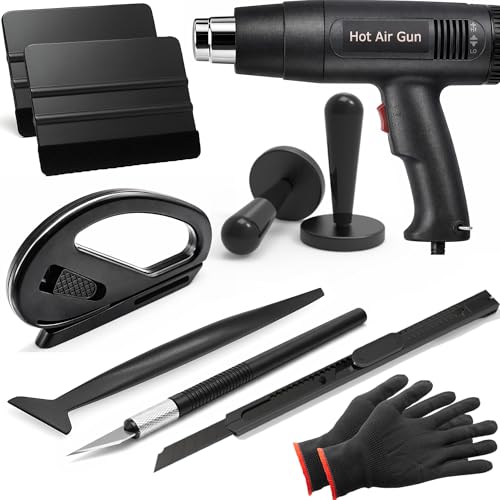 Spanno Heat Gun for Vinyl Wrap, Car Wrapping Kit Include Heat Gun, Squeegees, Vinyl Cutter, Magnet Holder
