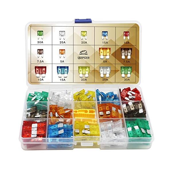 140 Pcs Fuses Automotive Kit Blade Auto Fuse Assortment Standard and Mini Car Fuse for Marine
