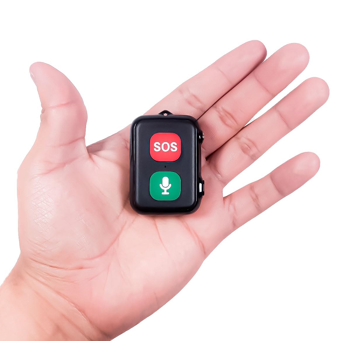 Localizador GPS SOS para Mayores con Sensor Anti-caída, Impermeable IP67, Llamadas Bidireccionales, Geo-cerca, Recordatorio de Medicamentos, Incluye Aplicación de Seguimiento en Inglés (SOS One)