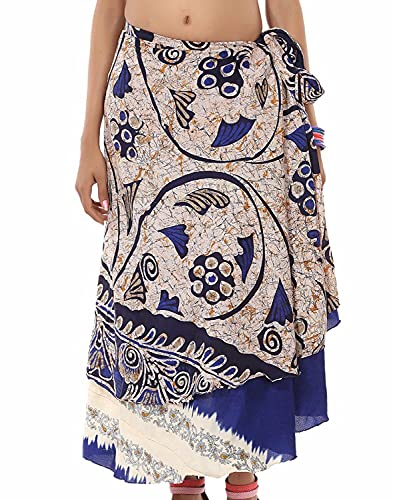 Wrap Around Skirt Maxi Magic Long Length Wholesale lot of 10 Pcs Reversible Two Layer Multicolor Free Size4