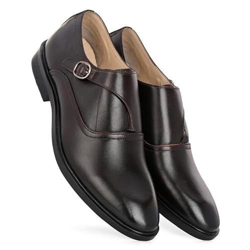 SHRX9-Brown-Leather-Single-Monk-Straps-Shoes-for-Men