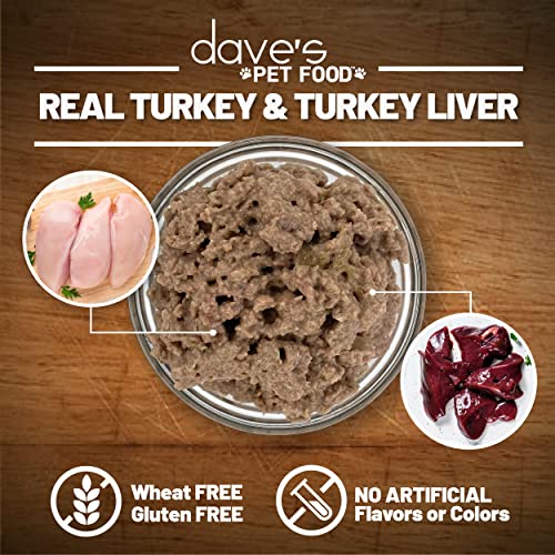 Daves-Pet-Food-Grain-Free-Wet-Dog-Food-95-Turkey-Turkey-Liver-Made-in-USA-Single-Source-Protein-Limited-Ingredients-Added-Vitamins-Minerals-125-oz-Cans-Case-of-12