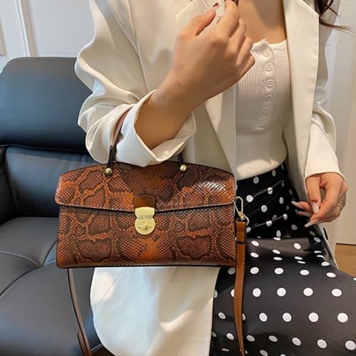 Bolso de mano retro para mujer con diseño de serpiente IAMUHI miniatura 2