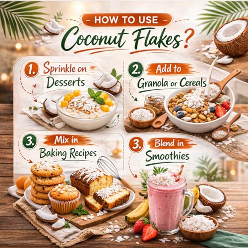Image of Forest Found Unsweetened Coconut Flakes (400g) | Pure Nariyal Burada for Ladoo, Barfi & Baking | Desiccated Coconut Powder for Macaroons, Cookies & Cakes | Rich in Vitamin E & Healthy Fats |Shredded Coconut