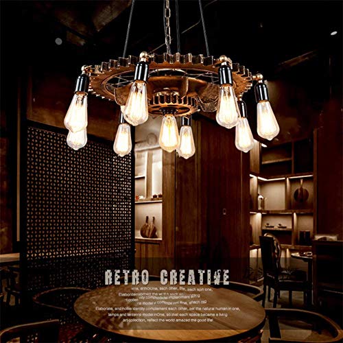 Plafondlamp E27 Edison Gloeilamp Gepersonaliseerde Creatieve Restaurant Cafe Bar Netwerk Galloft Retro Industriële Wind… - Afbeelding 5
