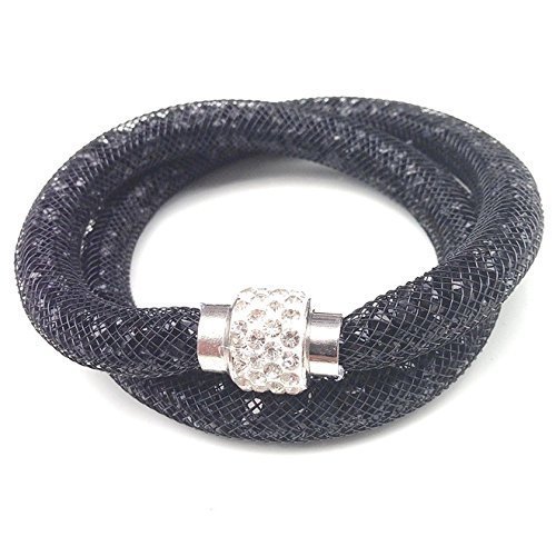 Bracelet en conception de maille à deux rangs avec des cristaux de pailettes et de la boule Shamballa Bijoux tendance de la marque MyBeauyworld24 dans coloré Cover