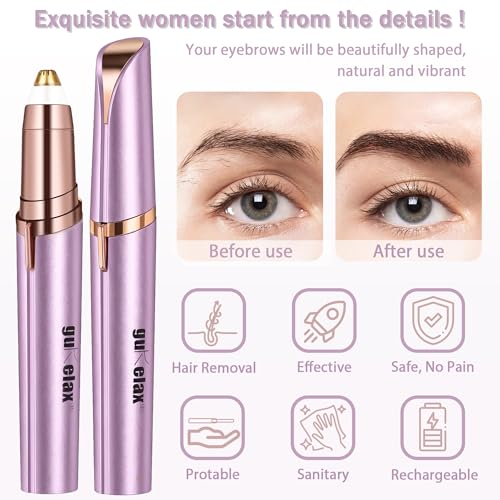 Éviter les rougeurs avec la tondeuse à sourcils électrique rechargeable Gurelax - 6
