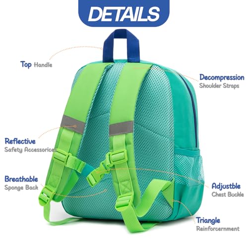 Toddler Backpack for Boys and Girls, Dinosaur Preschool Kindergarten Backpack boy, Waterproof School BookBag for kids Age 2-53
