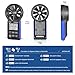 AIOMEST Anemometer Bluetooth, Handheld Wind Speed Gauge Meter w/Atmospheric Pressure, Temp, RH, Dew Point Temp, Wind Chill Measurement for Climbing Drone HVAC, AI-6000WM-APP