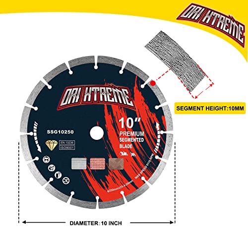 Image of 10 Inch Diamond Saw Blade 10pcs, General Purpose Segmented Blade