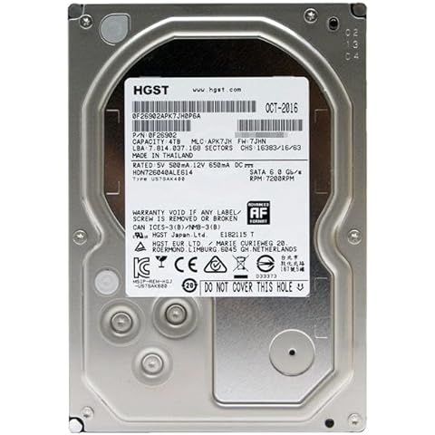 HGST HDN726040ALE614 / 0F26902 4TB Deskstar 7200 RPM 3.5" SATA III 6Gbps 128MB Hard Drive Cover