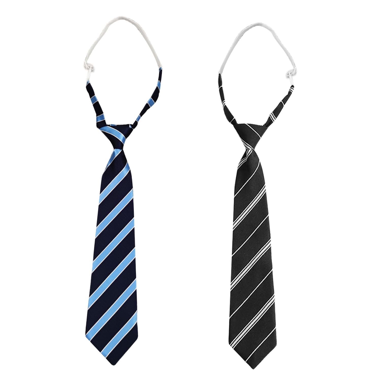 2 Piezas Corbata Rayada, Corbata Sin Nudo, Corbata Ajustable, Decoración De Ropa, Accesorios Para Ropa De Rendimiento Escénica.