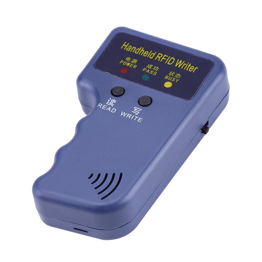 RFID-Karten-Kopierer, tragbarer Schreiber/Leser/Duplikator 125 KHz + blaues ID-Etikett 10 Stück