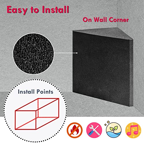 Image of Foroomaco Delta Bass Traps, 16.5 x 15.8 x 12 in, for Wall Corners, 2-Pack