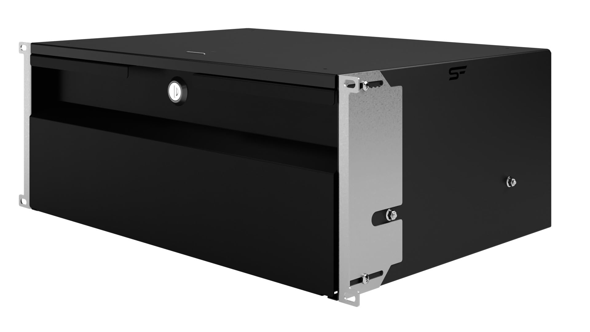 19 Zoll Fachboden 4HE - 19 Zoll Schublade Server Rack aus Stahl für Netzwerkschrank und Serverschrank - Traglast 25 kg - 320 cm Tiefe - Rack Zubehör