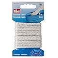 Glooke Selected Elastico Standard, Polyester, Bianco, 5 mm, weiß, 5 m