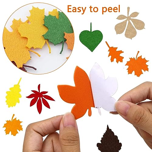 726 Pezzi Adesivi Foglia di Feltro,Adesivi in