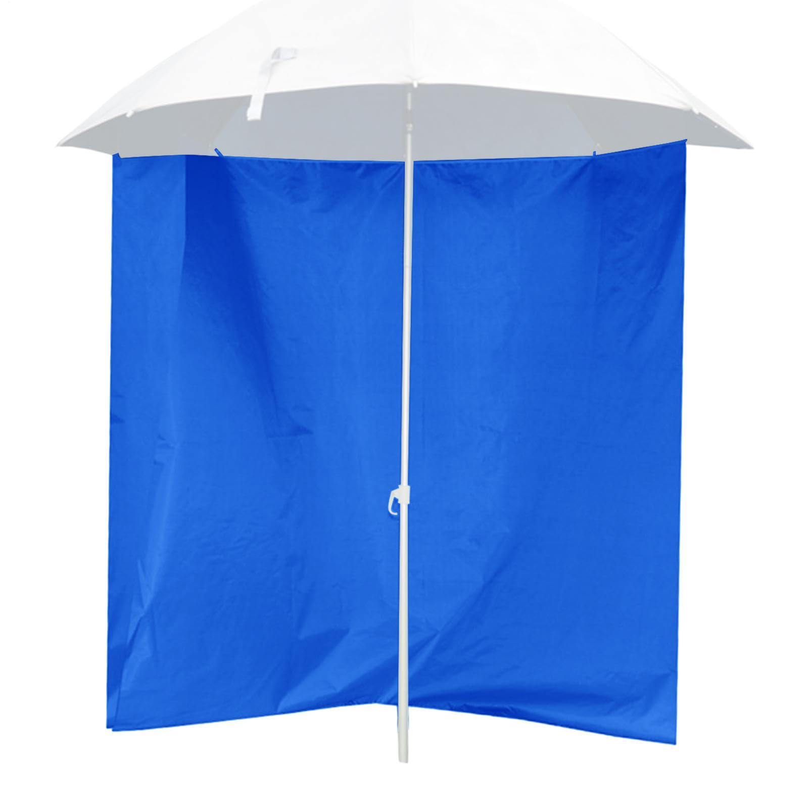 Portable Sunshade Umbrella Surrounding Cloth - Pool Umbrella Surround Tent - Half Circumference Design, Waterproof Surround Cloth for Sun and Rain Protection