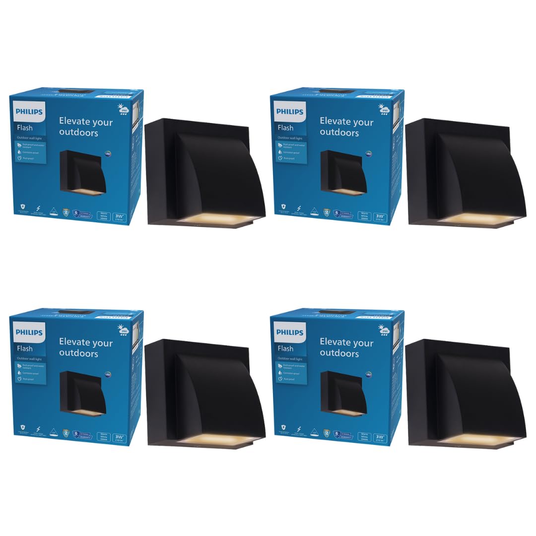 Philips Warm White Wall Lights - 4 Pack -8